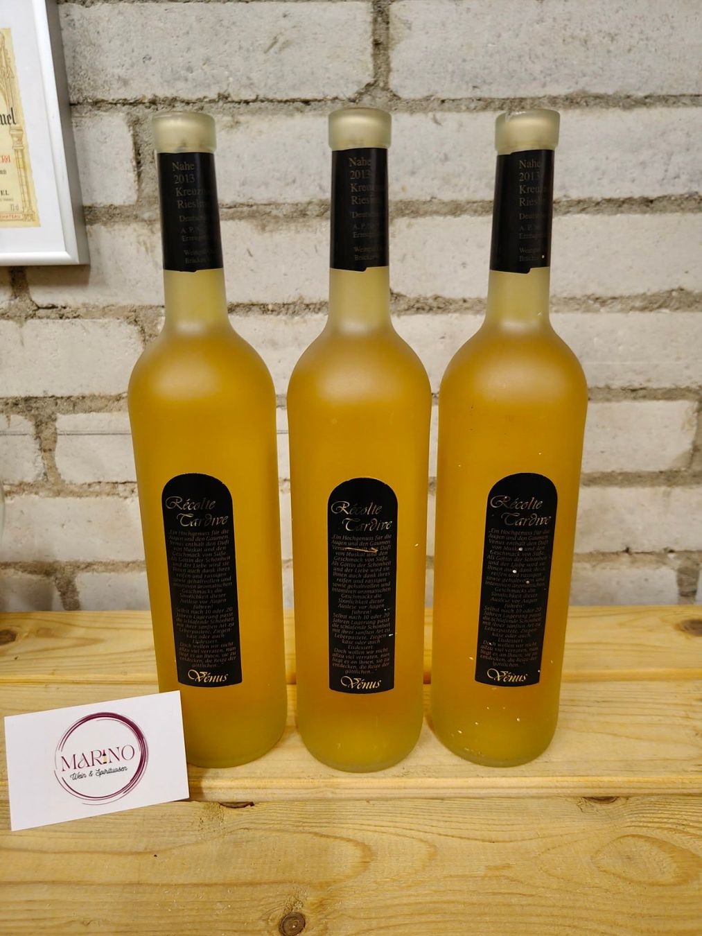 Vino: 3x 2013 Venus Riesling Récolte Tardive – Nuovo (secondo la descrizione) da Münchenstein venduto da wusmarino