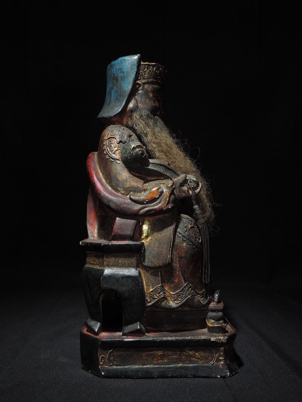 Skulpturen & Statuen: alte, chinesische Ahnenfigur, mit Bart, Holzschnitzerei – Gebraucht aus Duggingen von roterbambus 6