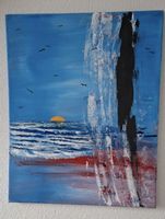 Gemälde"Sonnenuntergang am Meer"  handmade 40×50
