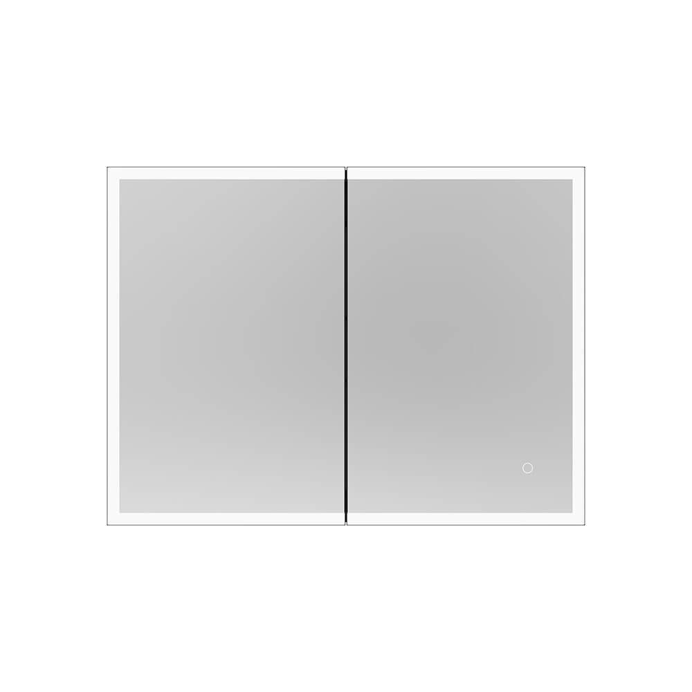 Armadietti a specchio: LED-Spiegelschrank EVA Schwarz - 80x60cm – Nuovo e nell'imballaggio originale da Wallenwil venduto da toesstal-vertrieb 3