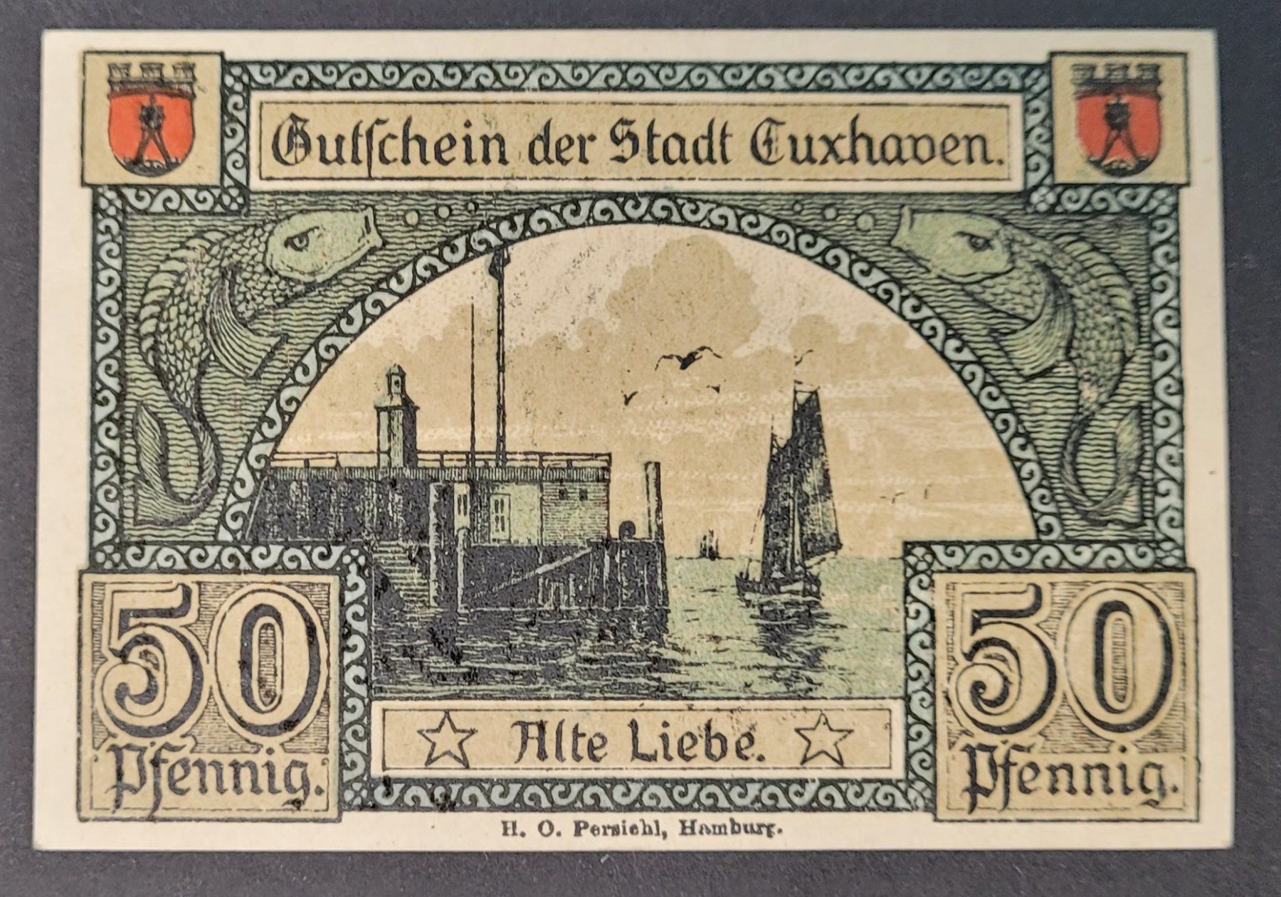 Banconote: 50 PFENNIG / CUXHAVEN 1919 – Nuovo (secondo la descrizione) da Mumpf venduto da antonio_schweiz_961 1