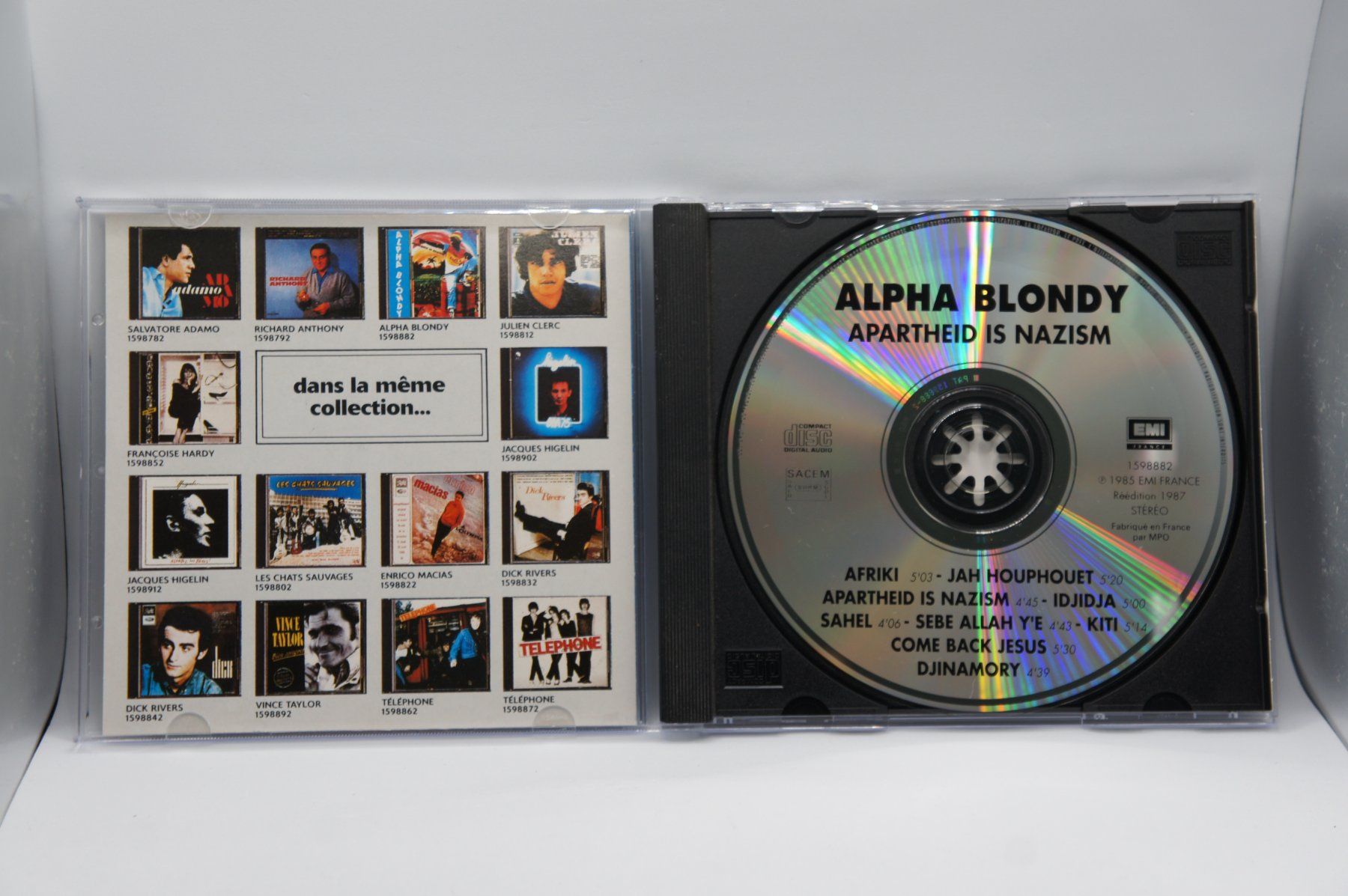 CD: CD Alpha Blondy - Apartheid Is Nazism – Usato da Ernetschwil venduto da luisvonerni 2