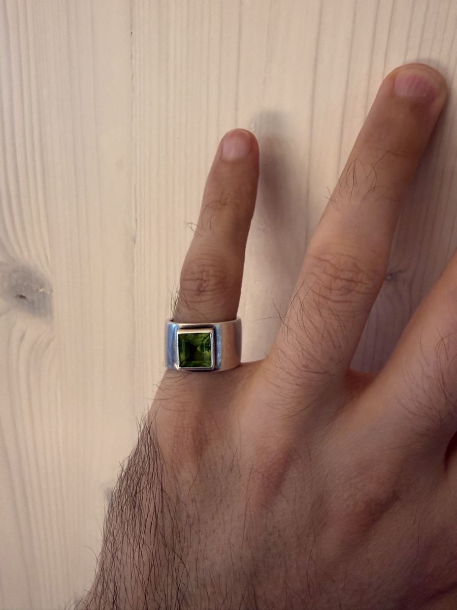 Anelli: Silberring mit Peridot-Stein – Usato da Knonau venduto da Danyboy30 2