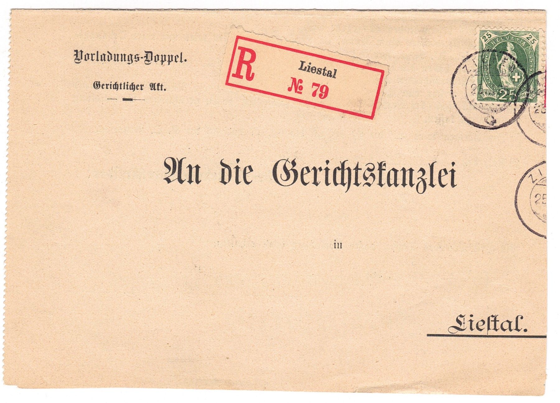 Tous les timbres: Document R, de Liestal le 26.III.95 – D'occasion à La Tour-de-Peilz par amjust