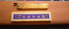 Japanisches Higonokami Taschenmesser - Griffschalen Messing