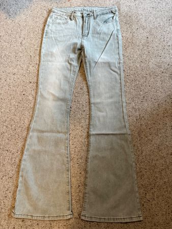 Damen Schlaghose Jeans grau NEU