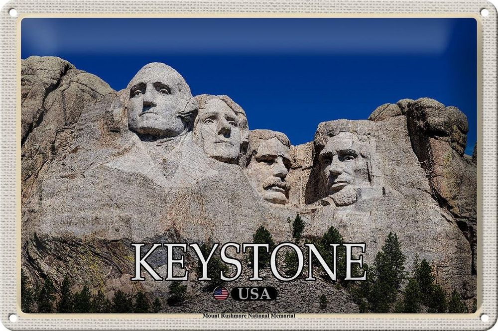 Blechschild-KEYSTONE-MOUNT RUSHMORE MEMORIAL-USA | Kaufen auf Ricardo