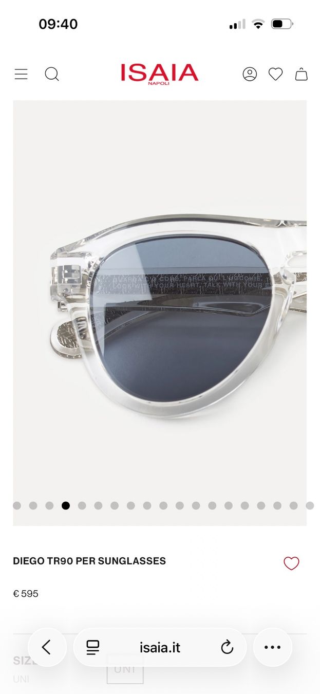 Occhiali & Lenti: ISAIA Napoli Sonnenbrille Neu – Nuovo e nell'imballaggio originale da Zürich venduto da Swisspa 7