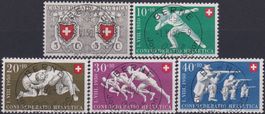 1950, B46-B50, Serie: Ersttags-Vollstempel (F) Luxus! 300.-+