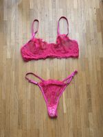 Ensemble lingerie rose 2 pièces
