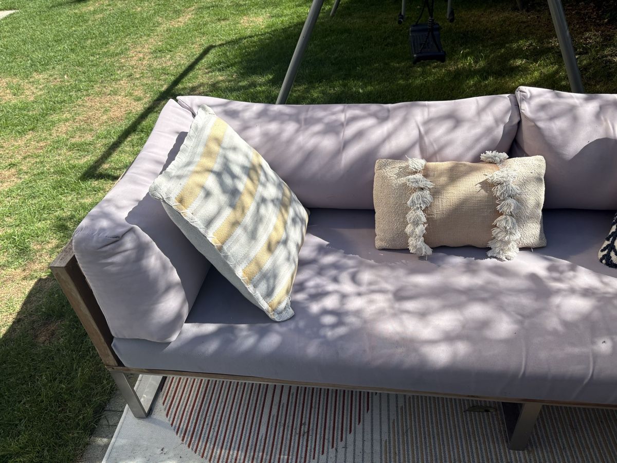 Divani: Gartenlounge Ecksofa Holz und Metall hellgrau gebraucht – Usato da Ehrendingen venduto da ronnym 6