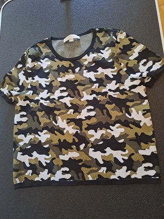 Michael Kors Pullover Kurzarm Tarnmuster Gr M top Zustand