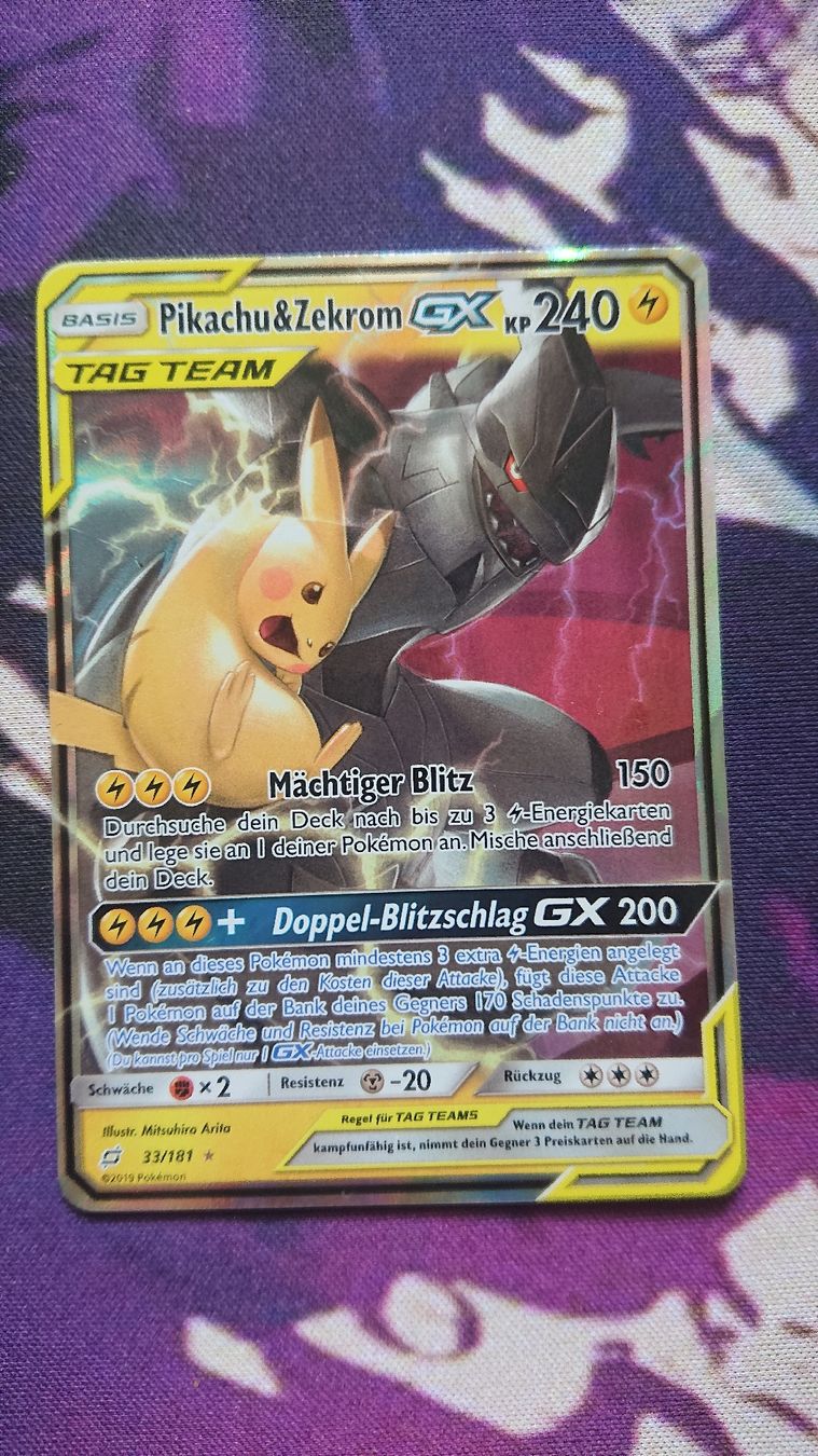Pokémon Carte collezionabili: Pikachu & Zekrom GX Deutsch – Nuovo (secondo la descrizione) da Chur venduto da FreakofRarity