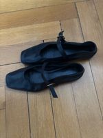 massimo dutti leather ballerinas