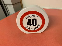 Sparkasse 40  HAPPY BIRTHDAY