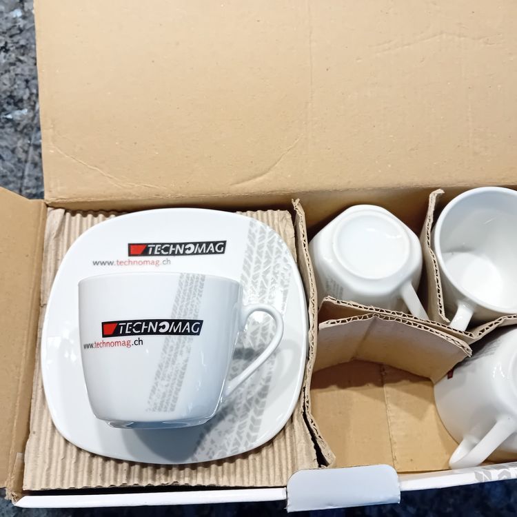 Technomag Cafe Tassen-Set, 4 Stück, Neu (Neu und originalverpackt) in ...