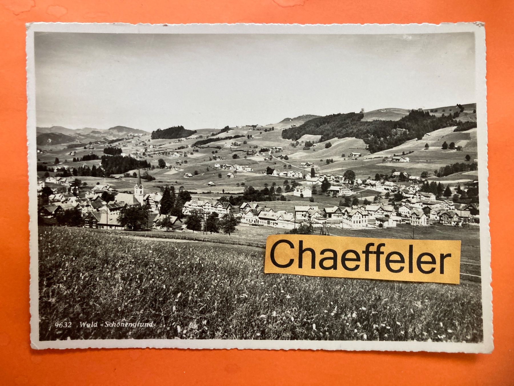 Cartoline postali: 1950  9632 Wald - Schönengrund – Usato da Zürich venduto da Chaeffeler