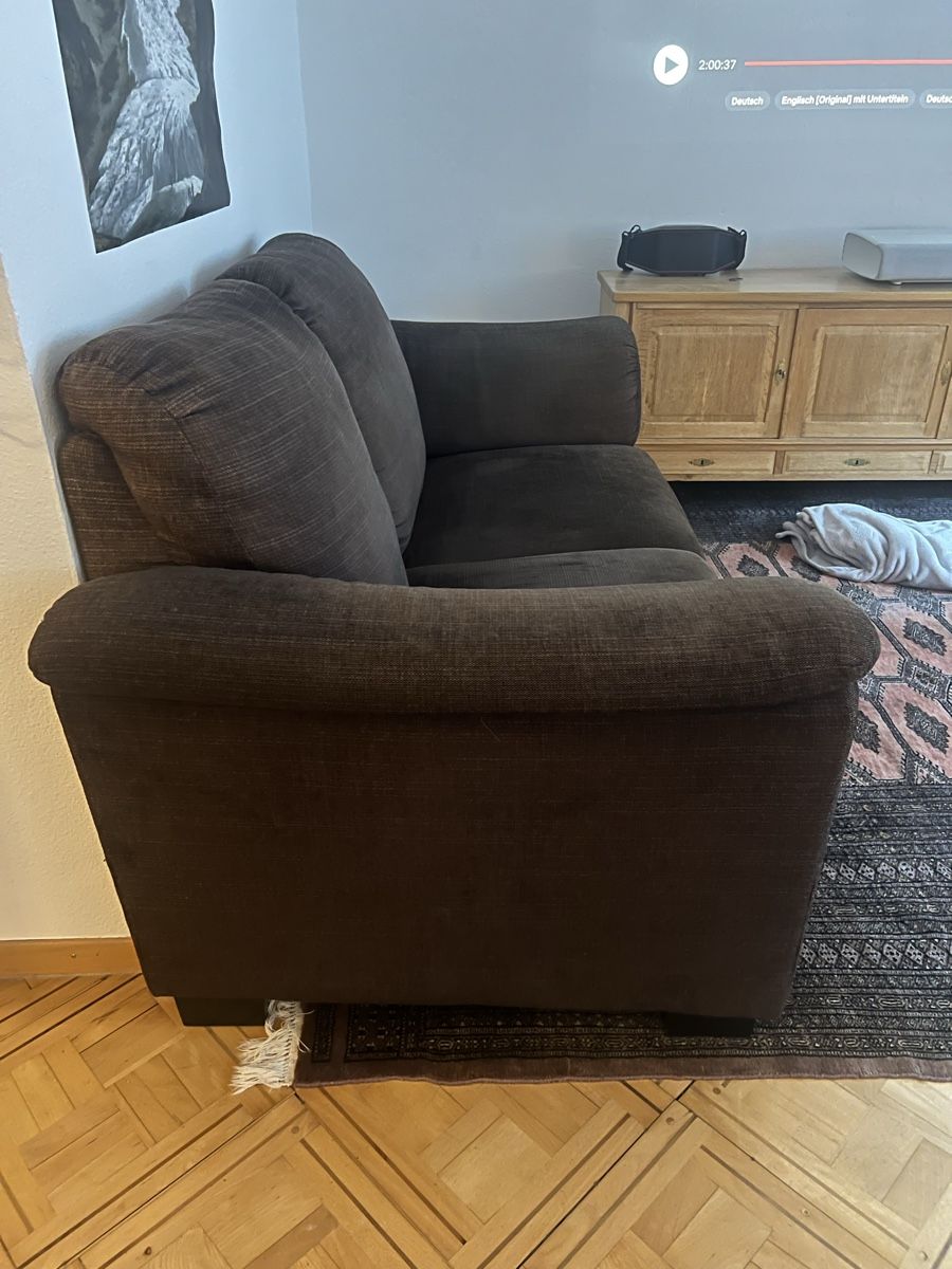 Divani: 2 Braune Stoffsofas – Usato da Baden venduto da noe_8cmk 3