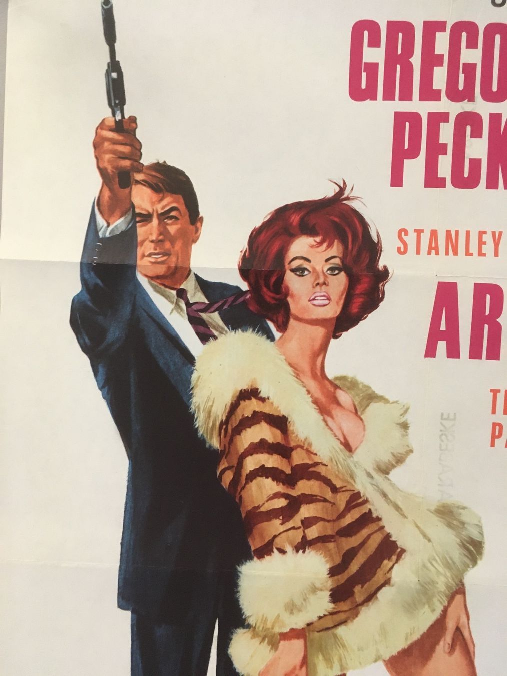 🟡ORIGINAL Plakat ARABESKE Sophia Loren Gregory Peck 1966 (Gebraucht) in ...