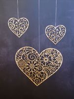 Herz aus Holz für Muttertag, Valentinstag, Türdeko, handmade