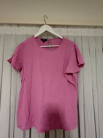 Damen Bluse rosa Kurzarm Grösse 42 guter Zustand