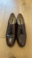 Zara women Elegant Bordeaux Lace-up Shoes, Size 40