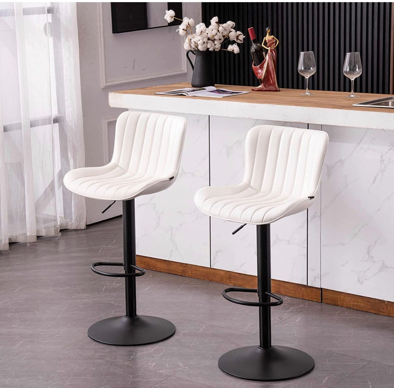 Sgabelli: + Kidol & Shellder Barhocker, PU Leder 2-er Set – Nuovo e nell'imballaggio originale da Amriswil venduto da JaJa-Express 3