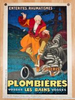 Plakat 1931 Plombieres original antik