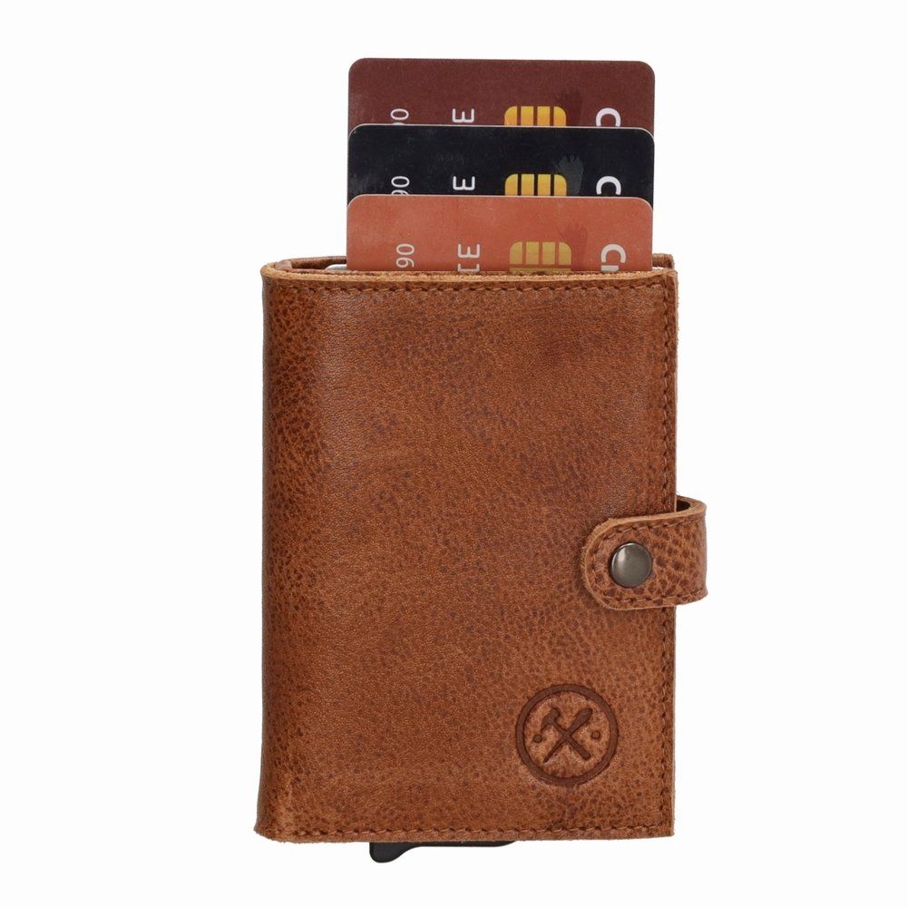 Altro in  Abbigliamento & Accessori: Braunes Leder Kartenetui PopUp RFID Münzfach / GRATIS A-POST – Nuovo e nell'imballaggio originale da Rebstein venduto da Portemonnaie 1