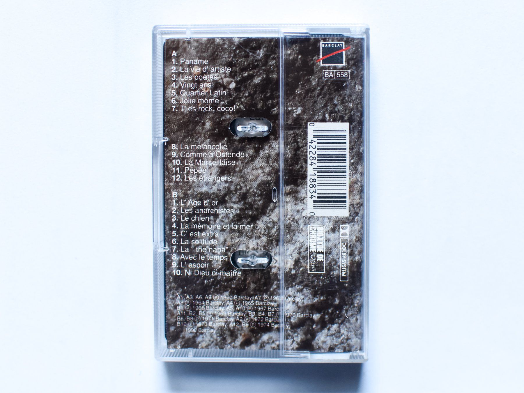Cassettes audio: Léo Ferré - Avec le temps (MC) – D'occasion à Belmont-sur-Yverdon par ag97 3