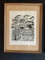 Holzschnitt „Appenzell 1986“ von Thresia Greter-Lustenberger