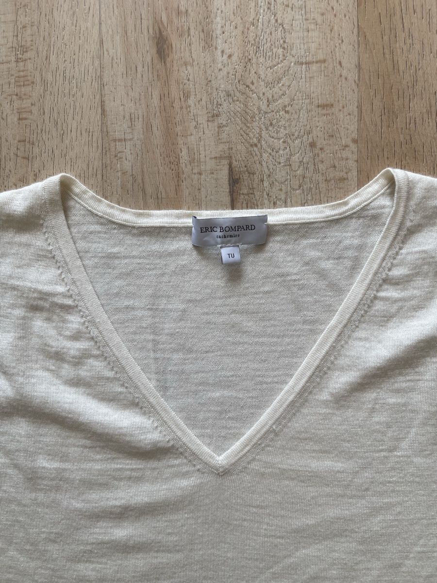 Maglioni & Felpe: Pull Eric Bompard cachemire soie blanc cassé T. Unique bon e – Usato da Kloten venduto da Vermicelles 6