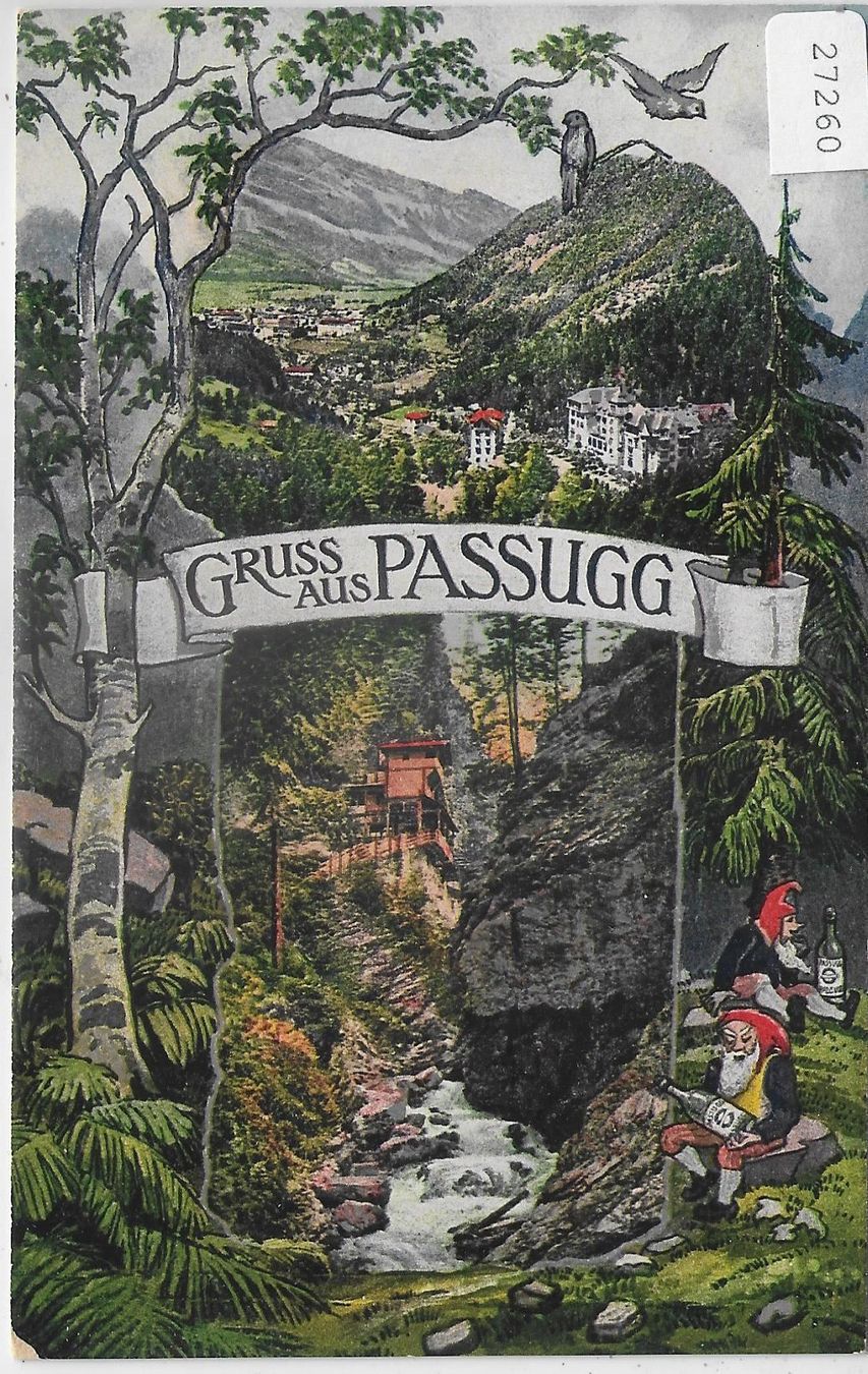 Ansichtskarten: Gruss aus Passugg - Zwerge mit Flaschen – Gebraucht aus Ettingen von Kartenplanet