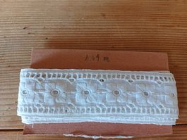 Spitzenband Spitze Borte Spitzenborte Baumwolle 164 cm