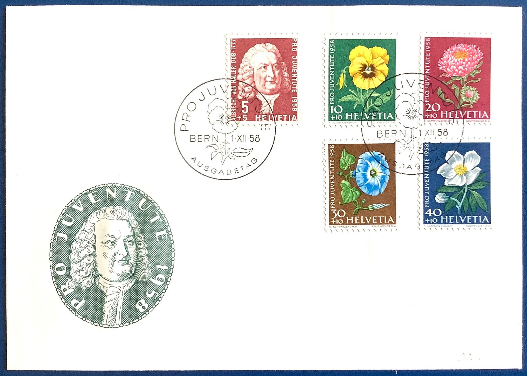 Tutti i francobolli: 1958 - FDC Pro Juventute ohne Adresse – Nuovo (secondo la descrizione) da Liestal venduto da Skunk02