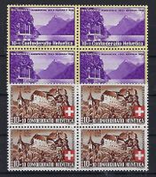 1938-39  Pro Patria Viererblocks **    15404