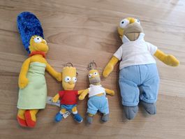 Simpsons 2 x Plüschfigur 2x Schlüsselanhänger