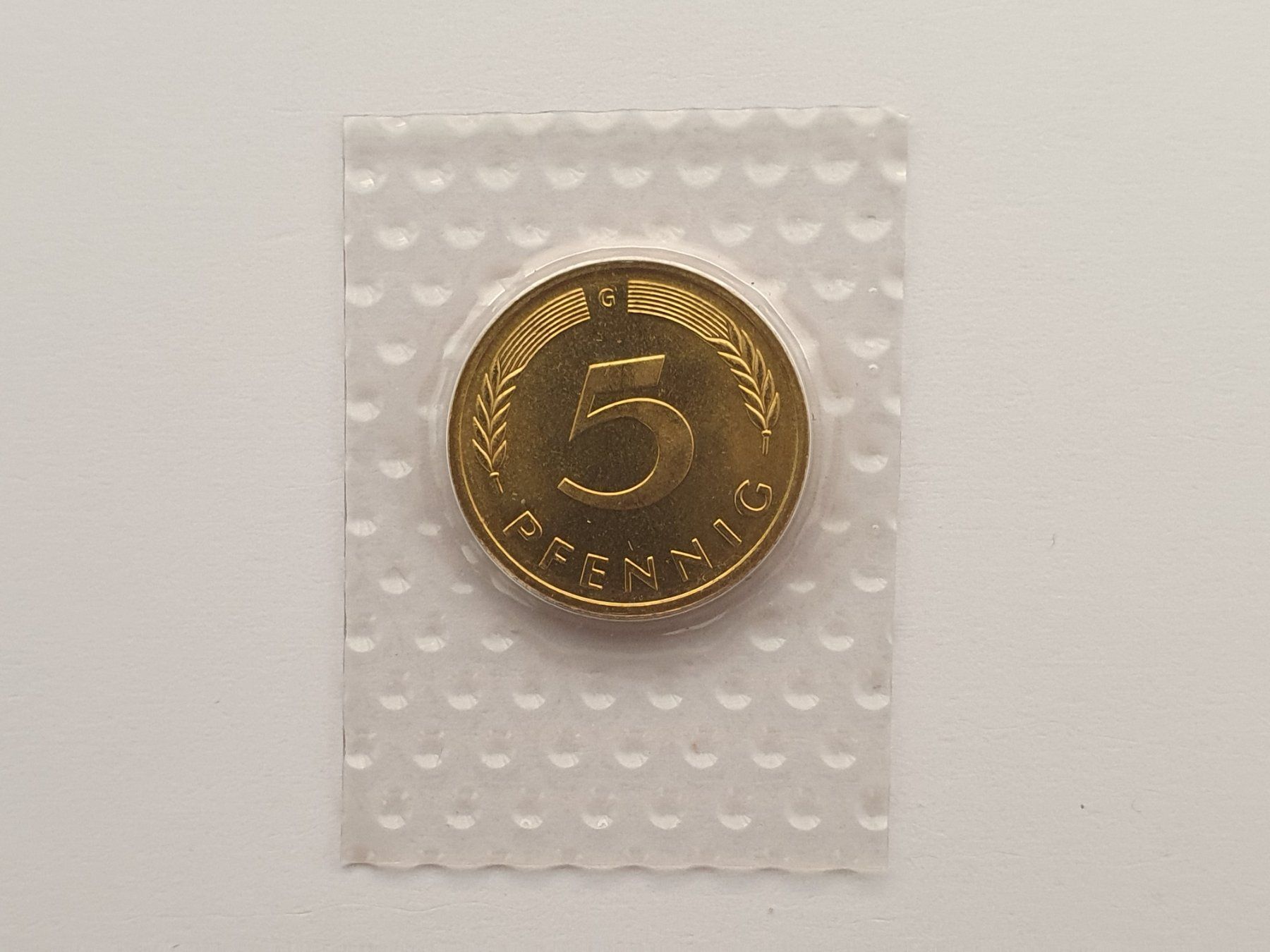 Tutti le monete: 5 Pfennig 2001 G Stgl – Nuovo (secondo la descrizione) da Pravidondaz venduto da LVtik