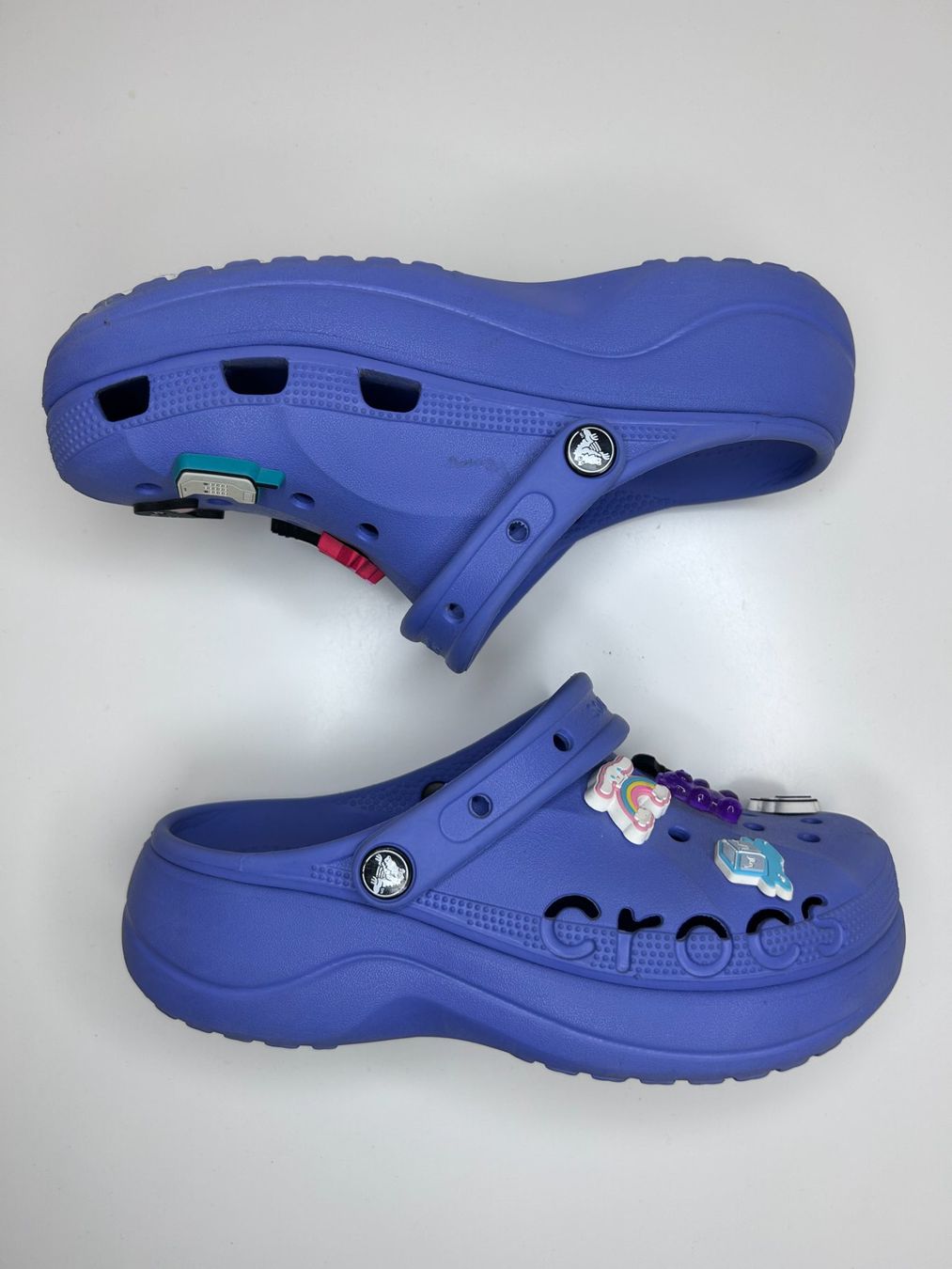 Crocs Scarpe da uomo: Platform Crocs with Jibbitz – Usato da St. Gallen venduto da look-twice