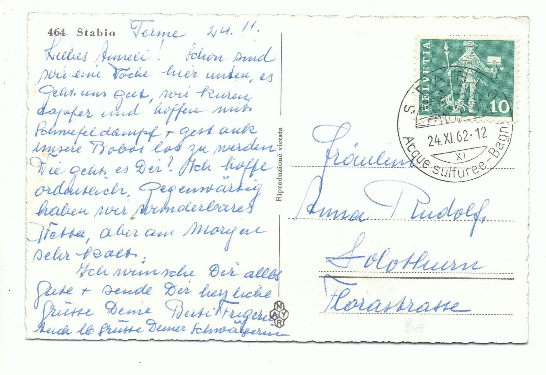 Cartes postales: STABIO – D'occasion à Jona par philajona 1