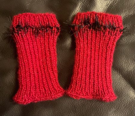**SALE** Rote Pulswärmer mit Glitzer ✨️ - NEU