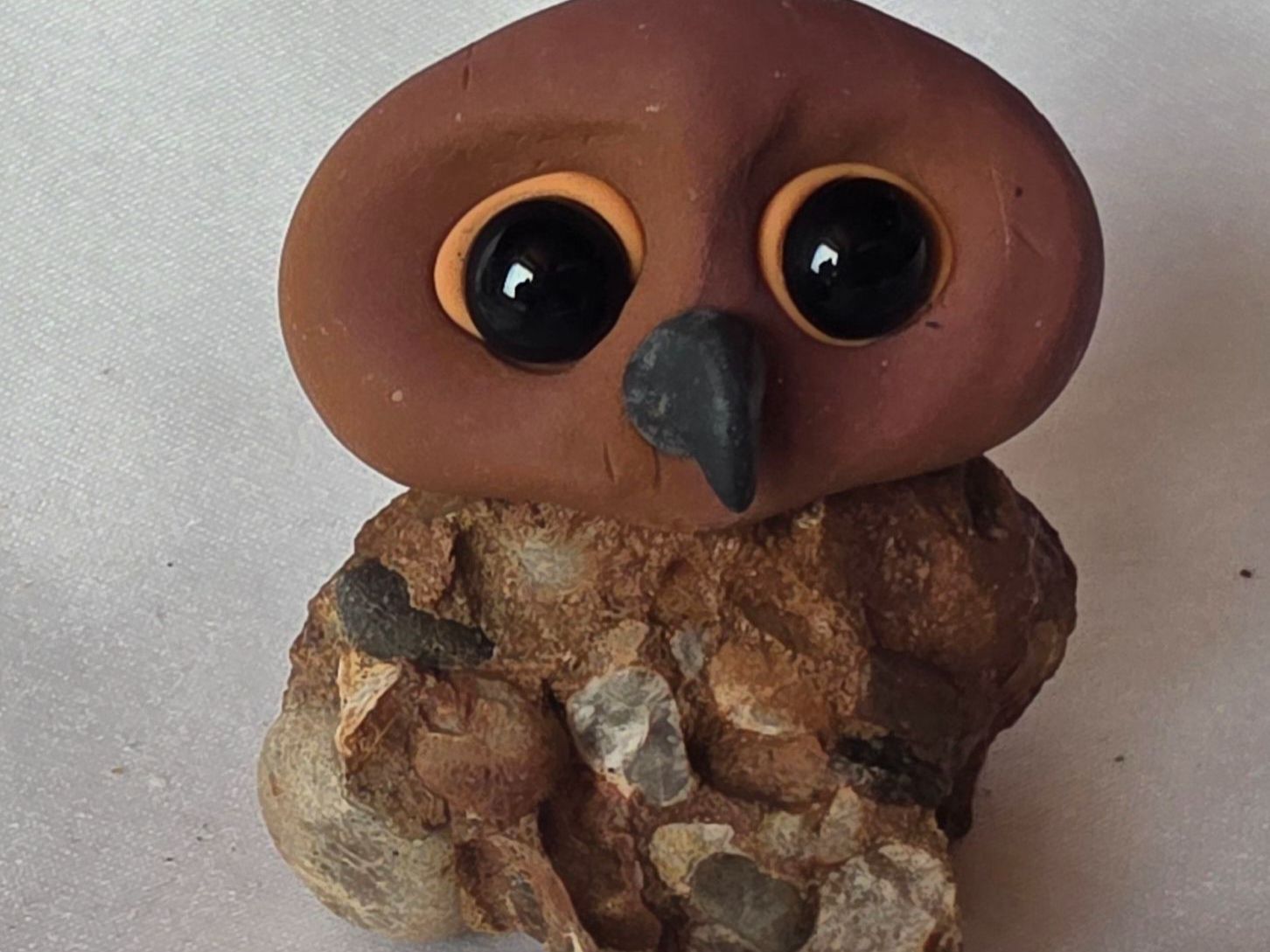 Statuette: Eule Figur Naturstein Handgemacht – Nuovo (secondo la descrizione) da Rickenbach BL venduto da nicole611