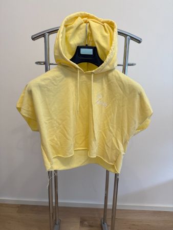 Gelber Crop-Hoodie Gr. S