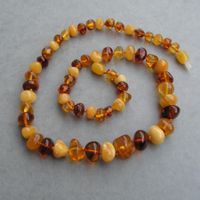 ♥ KUGEL KETTE / Baltischer Bernstein / MULTICOLOR ♥