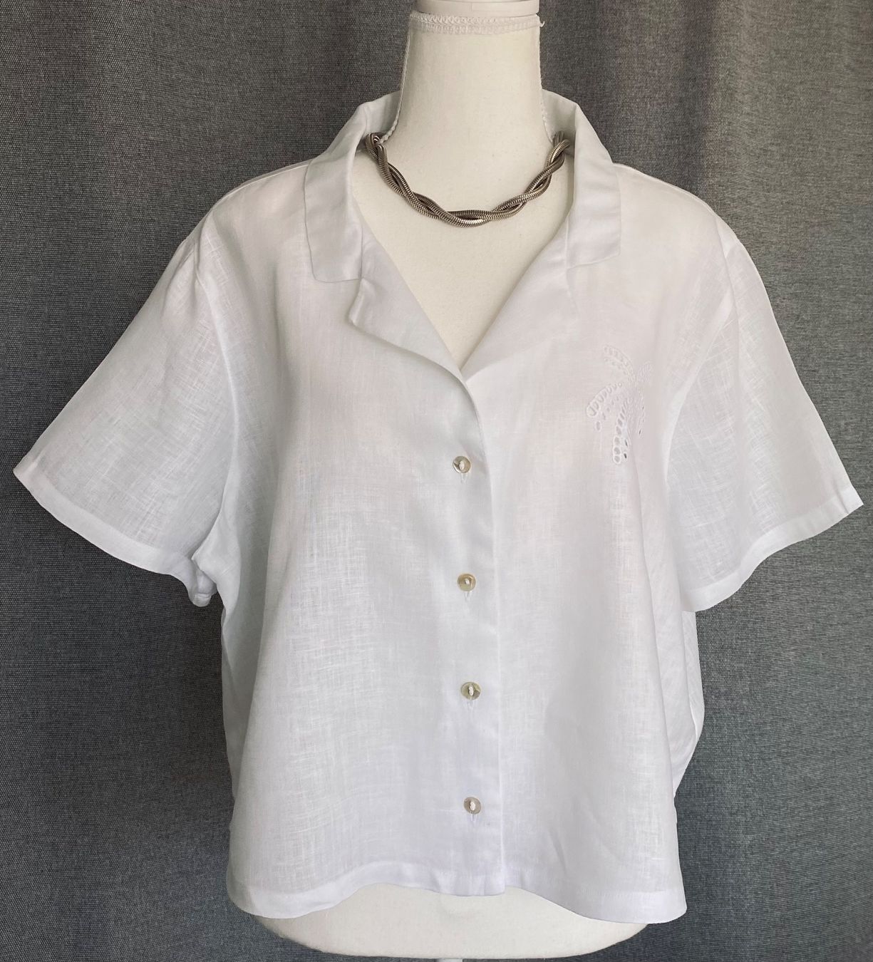 Blusen: Calypso St.Barth Leinenbluse Grosse XL – Gebraucht aus Oberwil BL von Leni-Mischi