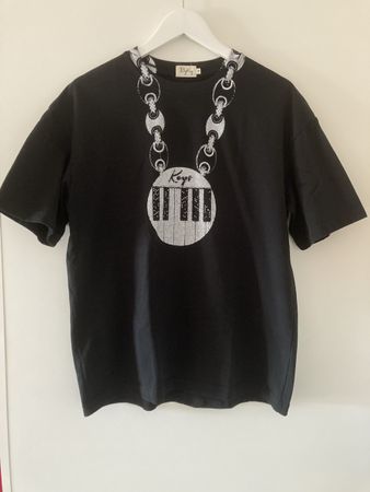 Stylisches ByKiy T-Shirt schwarz Kette K