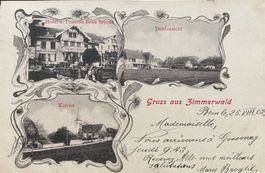 Wald BE Zimmerwald 3 Bildkarte , 1903