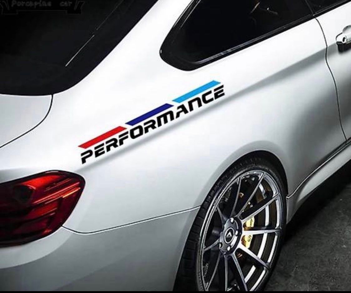 Sticker: BMW M Performance Kleber 50 cm Lang 2er Set Neu – Nuovo e nell'imballaggio originale da Balsthal venduto da D.K.Autoteile8 3