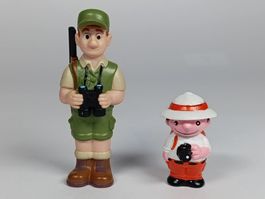 Lot de 2 figurines - Explorateur safari et chasseur