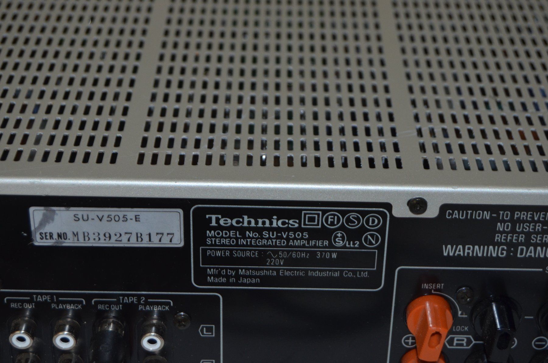 Technics Verstärker: Technics SU-V505 Verstärker  / amplificateur – Gebraucht aus Collonges von arashee 2